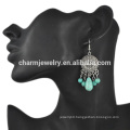 New Model Cheap Beaded Tassel Vintage Turquoise Ladies Earrings Designs SSEH036